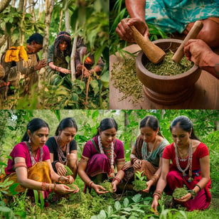 ADIVASI HAKII PIKKI NEELAMBARI HERBAL HAIR OIL
